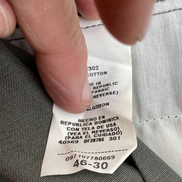 NWT Farah Men Dress Pants Size 46x30 Khaki Stain Free Performance Straight Green - Picture 12 of 16